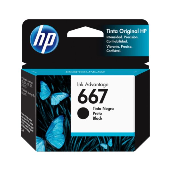CARTUCHO DE TINTA HP 667 NEGRO – Cyber Green Informática