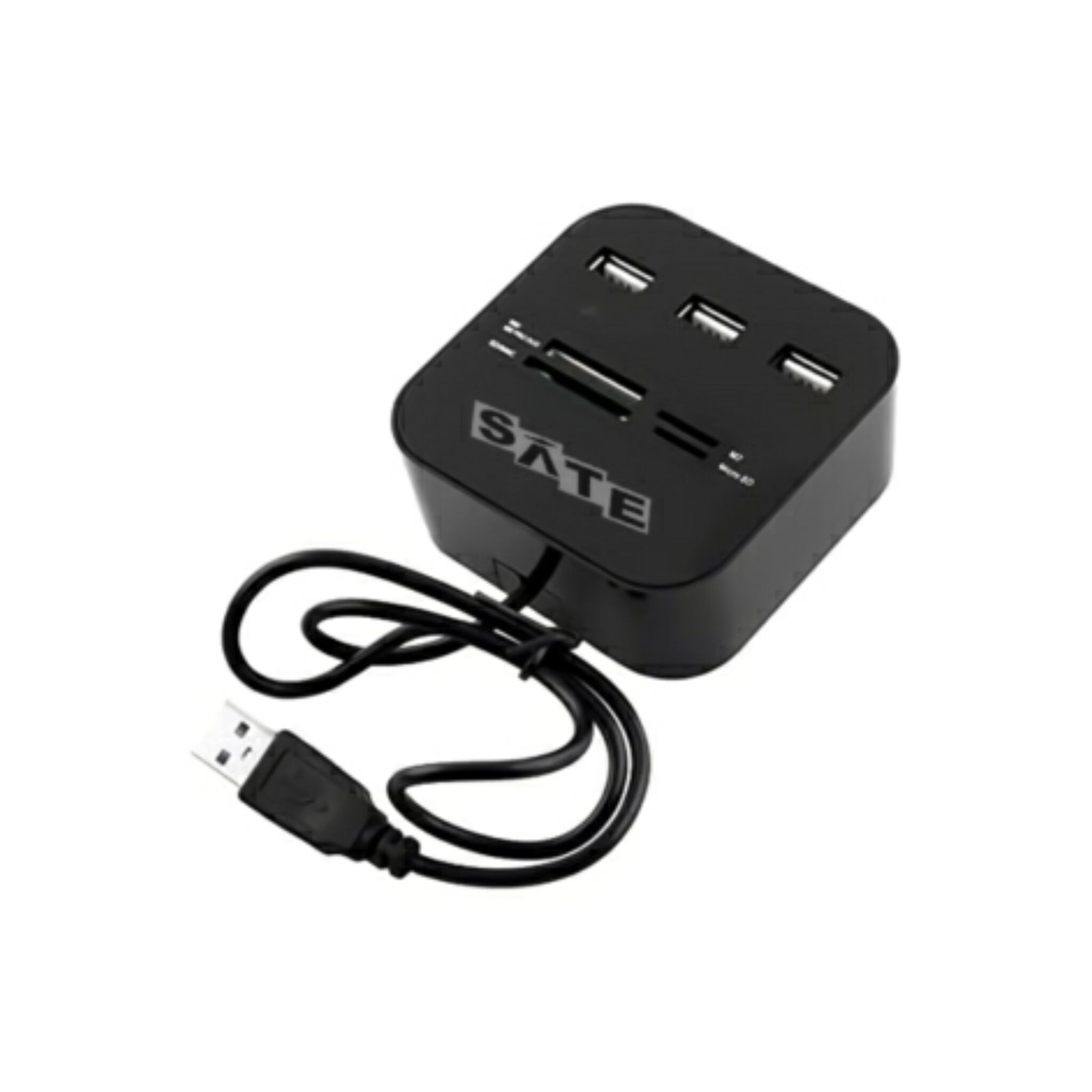 Usb 3p HUB USB 3P + LECTOR DE MEMORIAS SATE A-HUB07 - Cyber Green Informática
