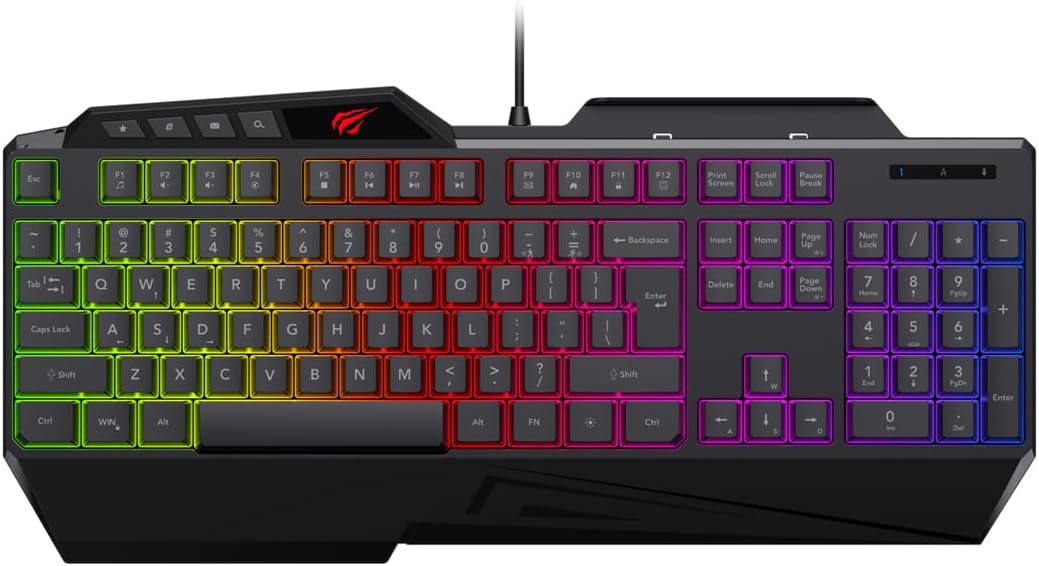 TECLADO GAMER USB C/ LUCES HAVIT KB488L - Imagen 2