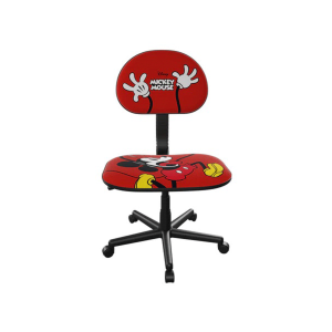 SILLA ESTUDIANTIL C/ RUEDAS XTECH XTF-DC001 MK MICKEY MOUSE ROJO 80KG