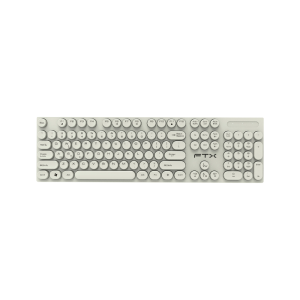 TECLADO USB ESTANDAR TECLAS REDONDAS FTXK22 BLANCO