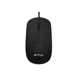 MOUSE USB FTX M47 1200 DPI-3BOT-1.1M-NEGRO