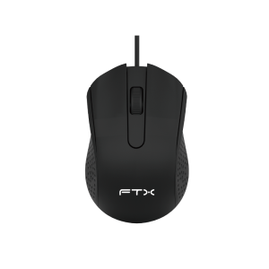 MOUSE USB FTX M62 1200 DPI-3BOT-1.1M-NEGRO