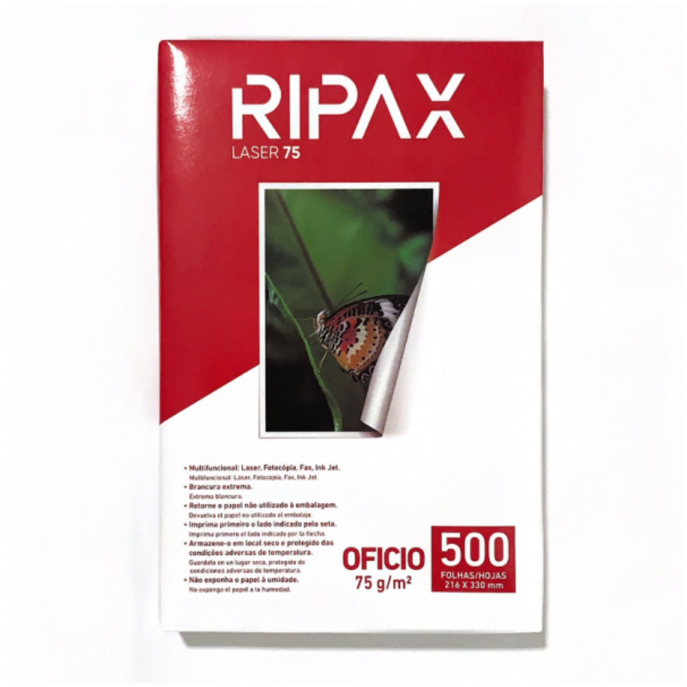 RESMA PAPEL OFICIO RIPAX 75GR